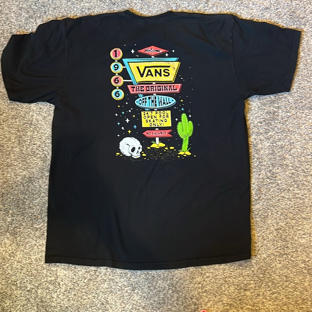 Vans Men's Black Tee VINTAGE